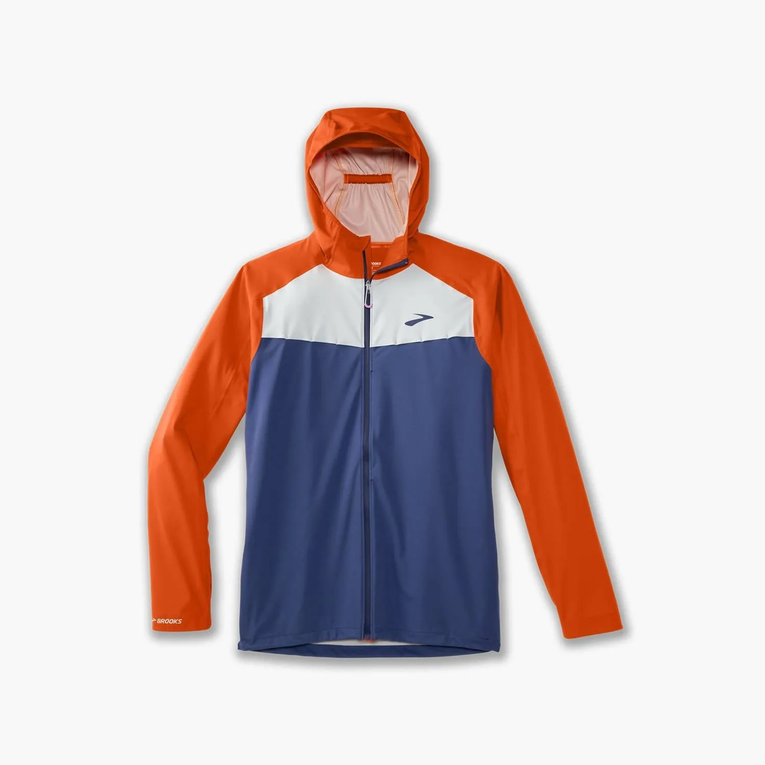 High Point Waterproof Jacket In Aegean/birght Orange/light Slate