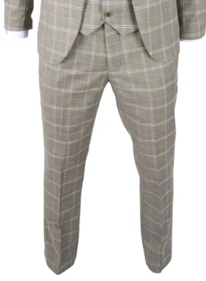 Hode Trousers Checked Casual Formal Pants