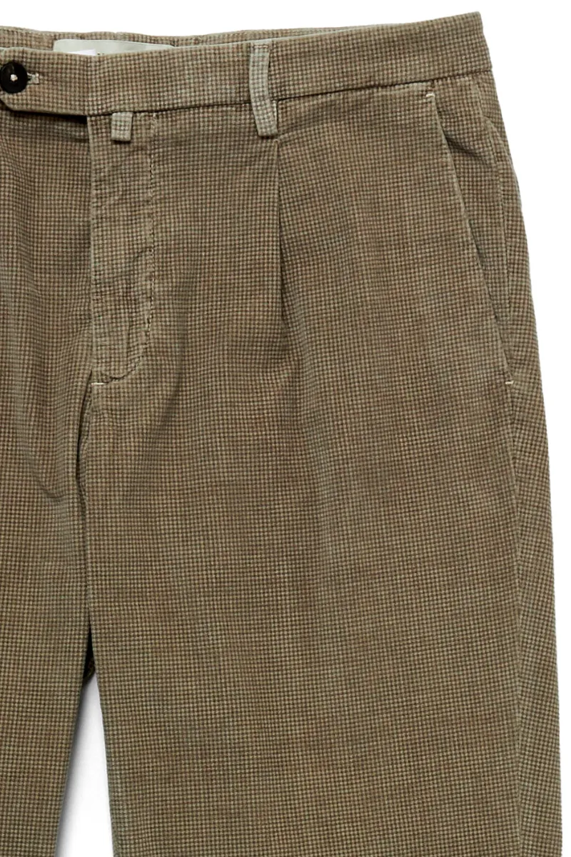 Houndstooth Velvet Pants