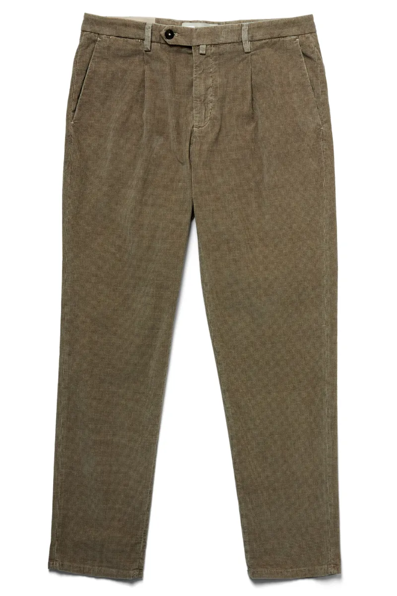 Houndstooth Velvet Pants