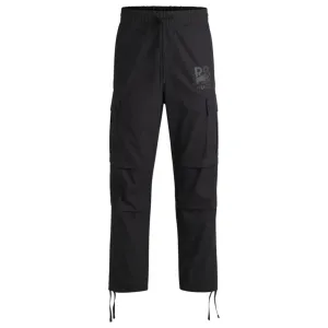 HUGO x RB regular-fit trousers with carbon stealth logo