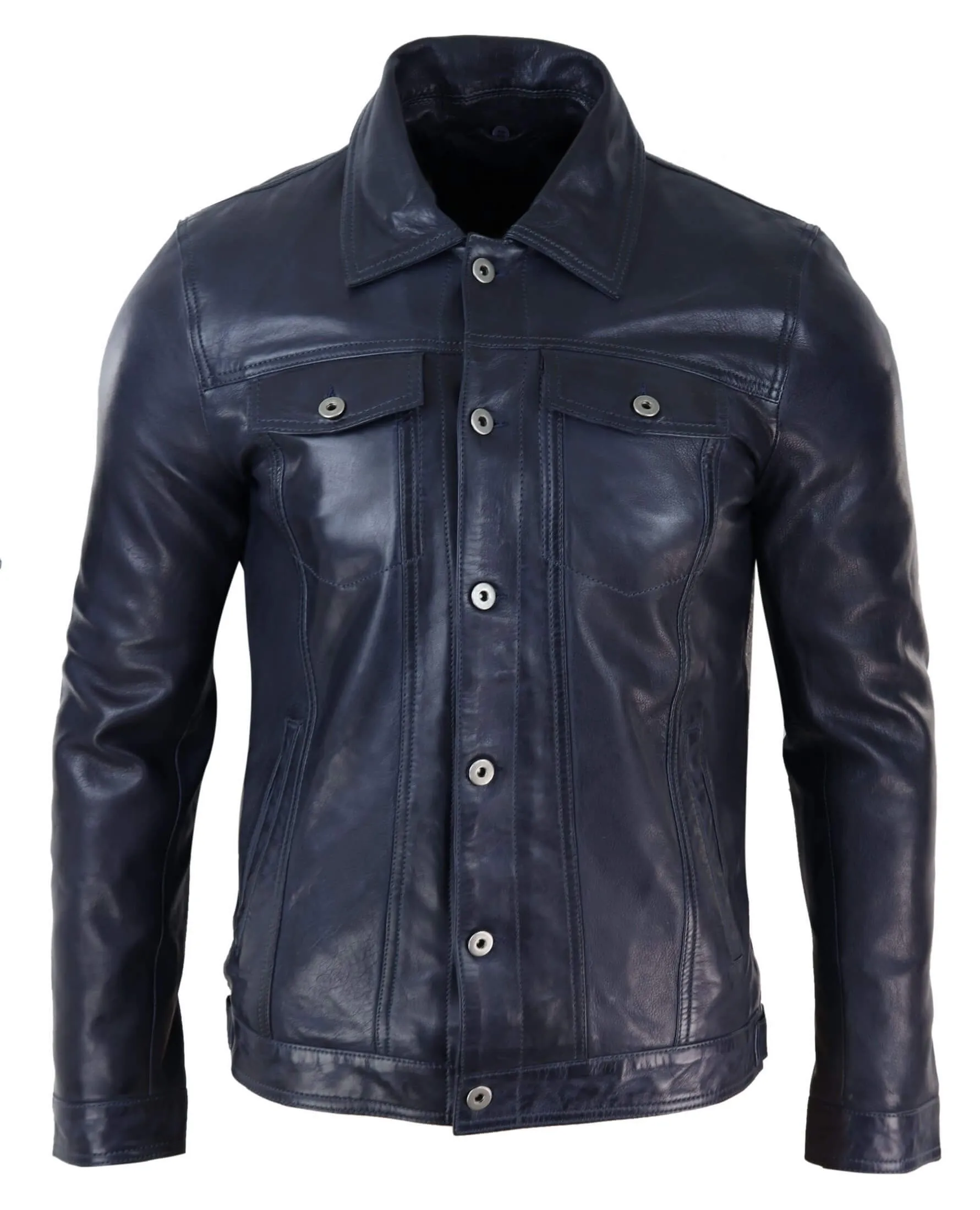 Jeans Style Collar Jacket