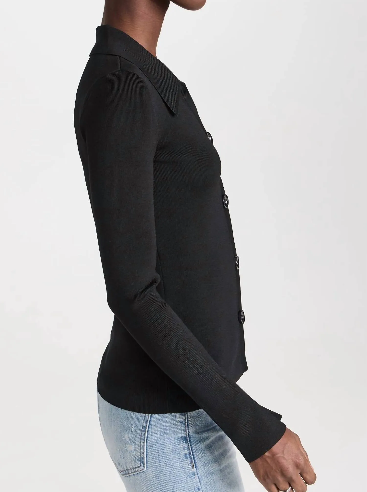 Joanne Bell Sleeve Cardigan In Midnight