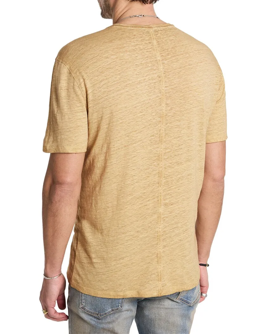 John Varvatos Mott Regular Fit Linen T-Shirt