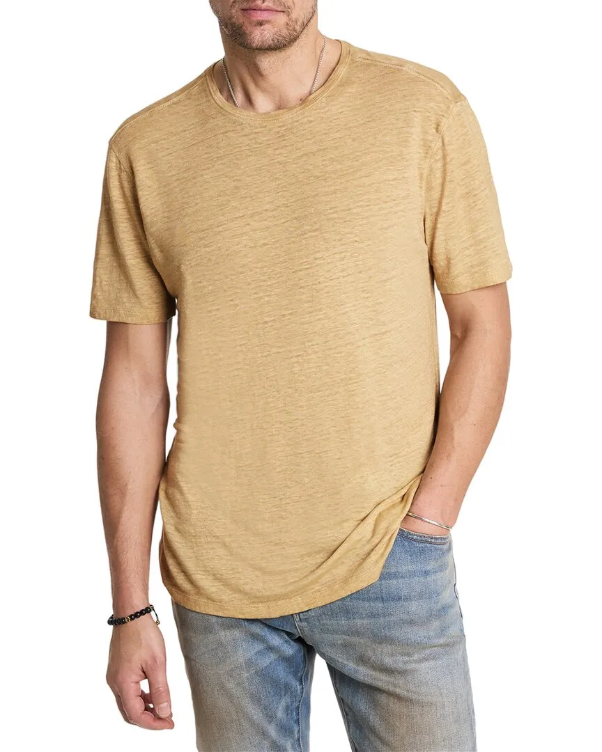 John Varvatos Mott Regular Fit Linen T-Shirt