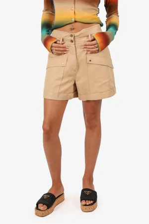 Jonathan Simkhai Khaki Mini Shorts Size 2