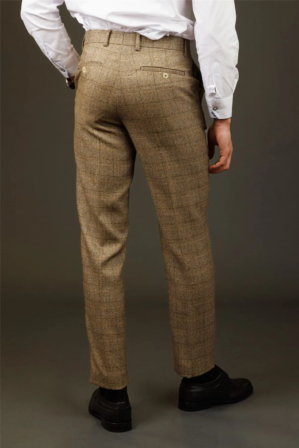 Liam Checked Trousers Formal Pants