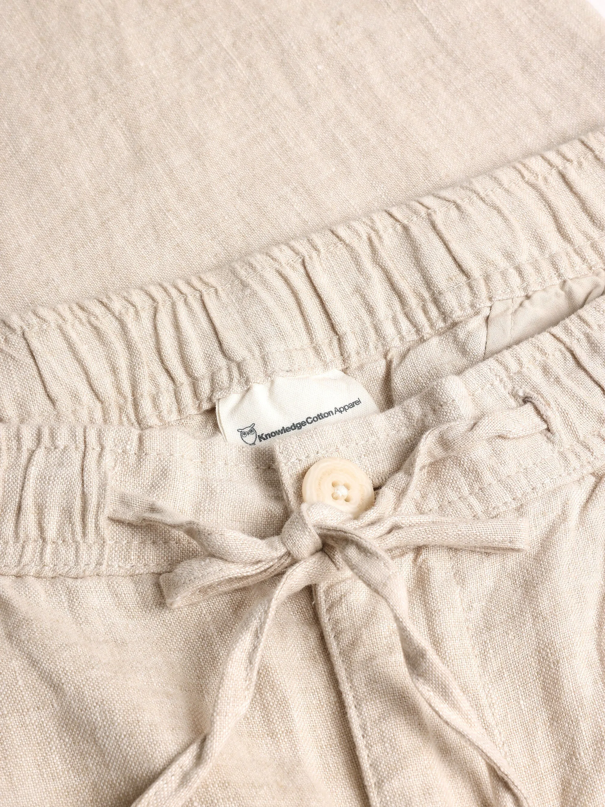 Loose linen pant - Yarndyed - Light feather gray