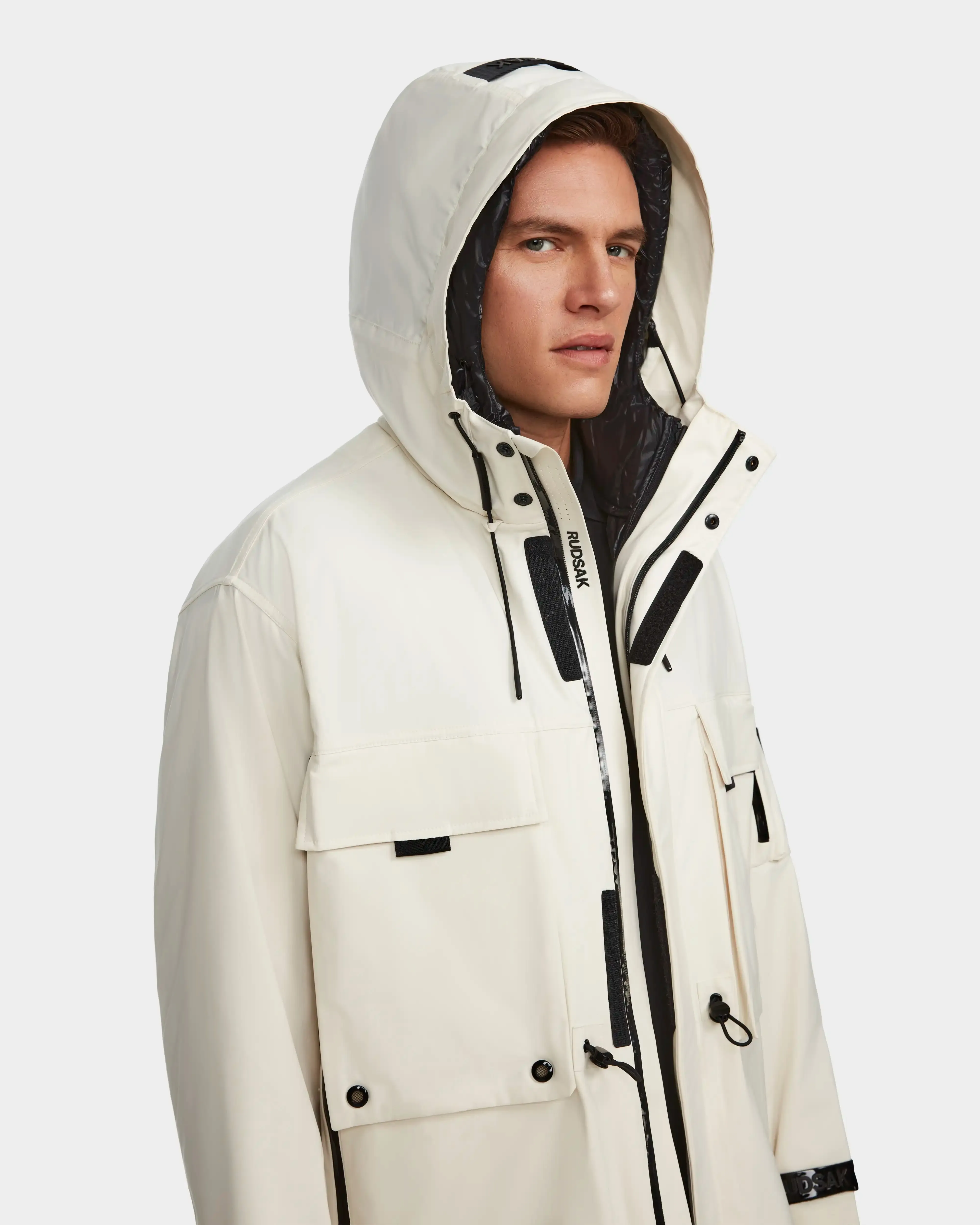 MELI UNISEX RECYCLED STORMSHELL 3-IN-1 LONG UTILITY RAIN JACKET