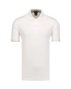 Men Cotton Short Sleeves Polo Shirt In White