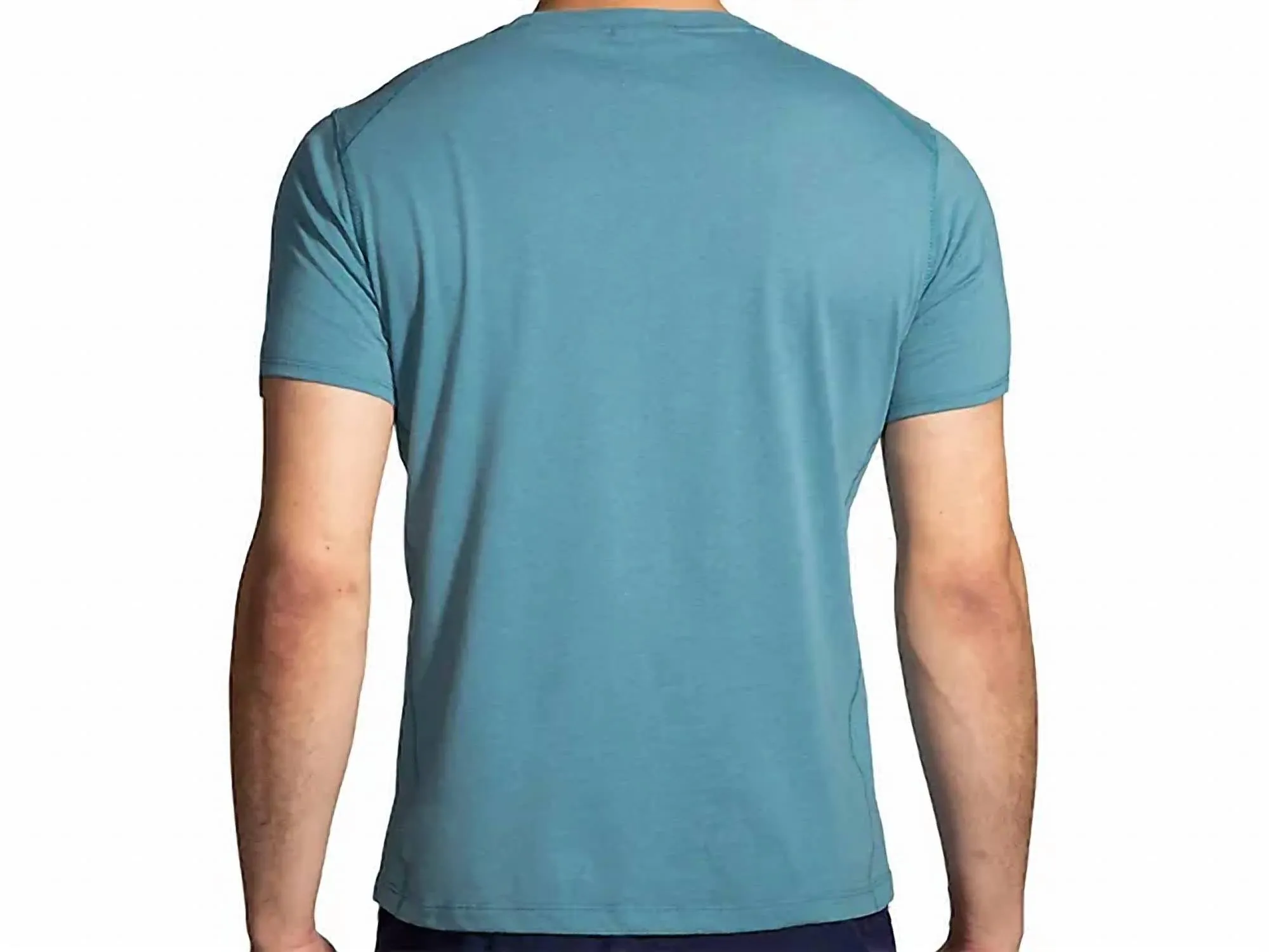 Men Distance Short Sleeve 2.0 Running T-Shirt In Heather Slate Blue