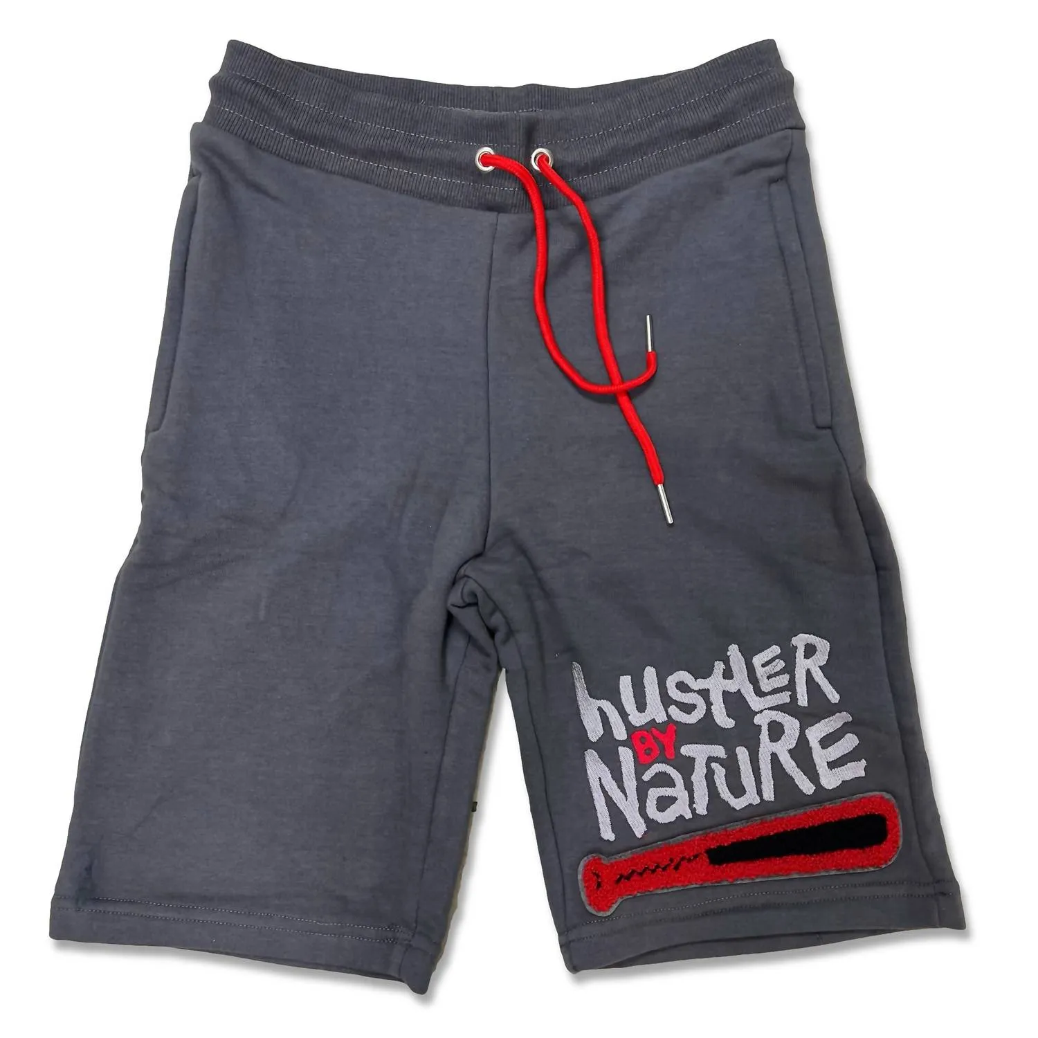 Men's 4's Infrared Hustler Shorts In Charcoal