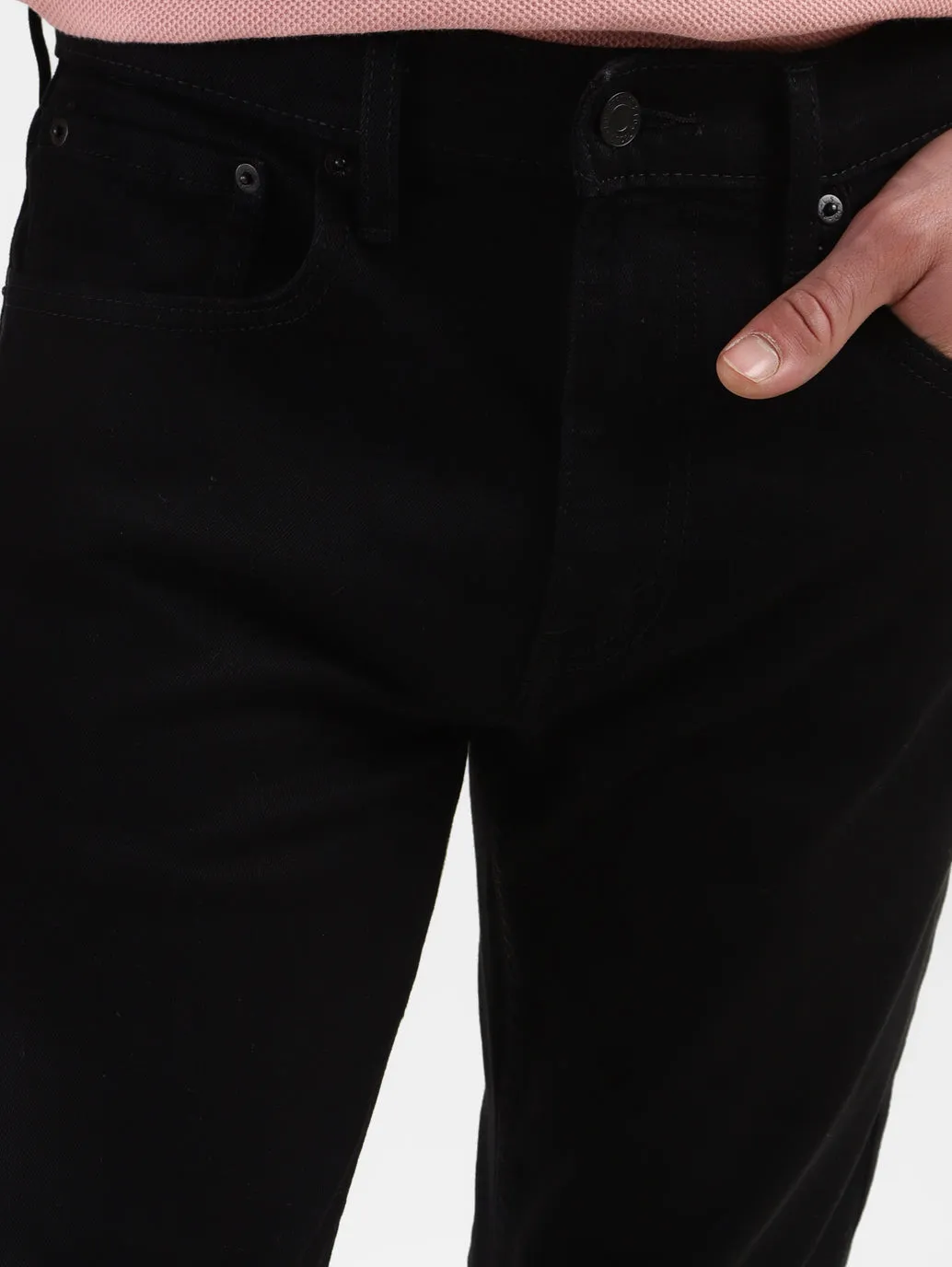 Men's 512 Black Slim Tapered Fit Mid Rise Jeans