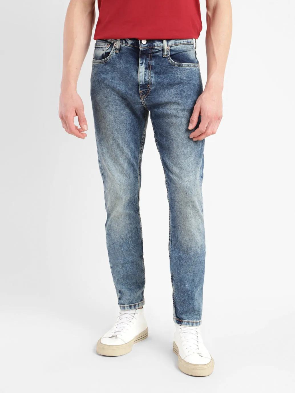 Men's 512 Blue Slim Tapered Fit Mid Rise Jeans