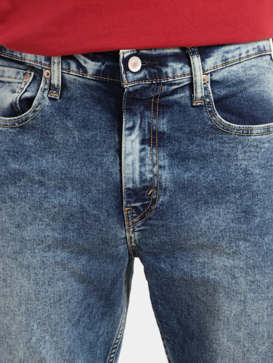Men's 512 Blue Slim Tapered Fit Mid Rise Jeans