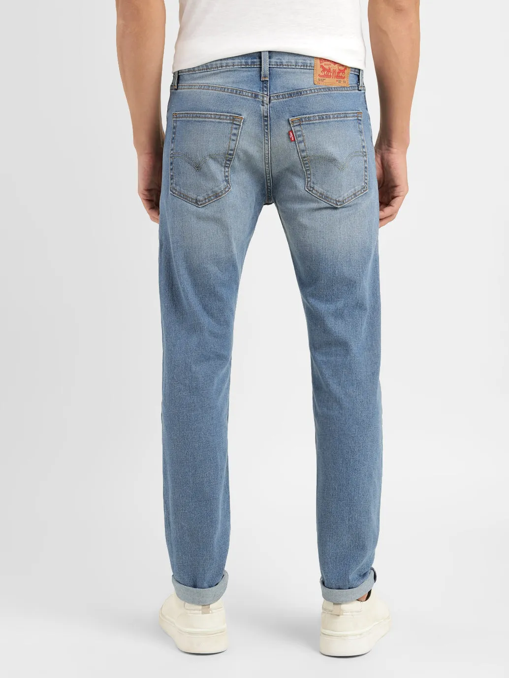 Men's 512 Dark Blue Slim Tapered Fit Mid Rise Jeans