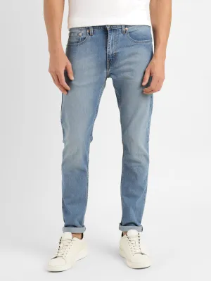 Men's 512 Dark Blue Slim Tapered Fit Mid Rise Jeans