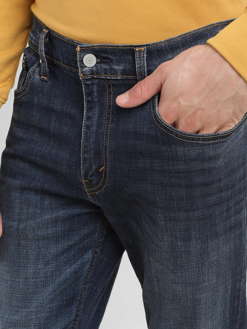 Men's 512 Dark Indigo Slim Tapered Fit Mid Rise Jeans