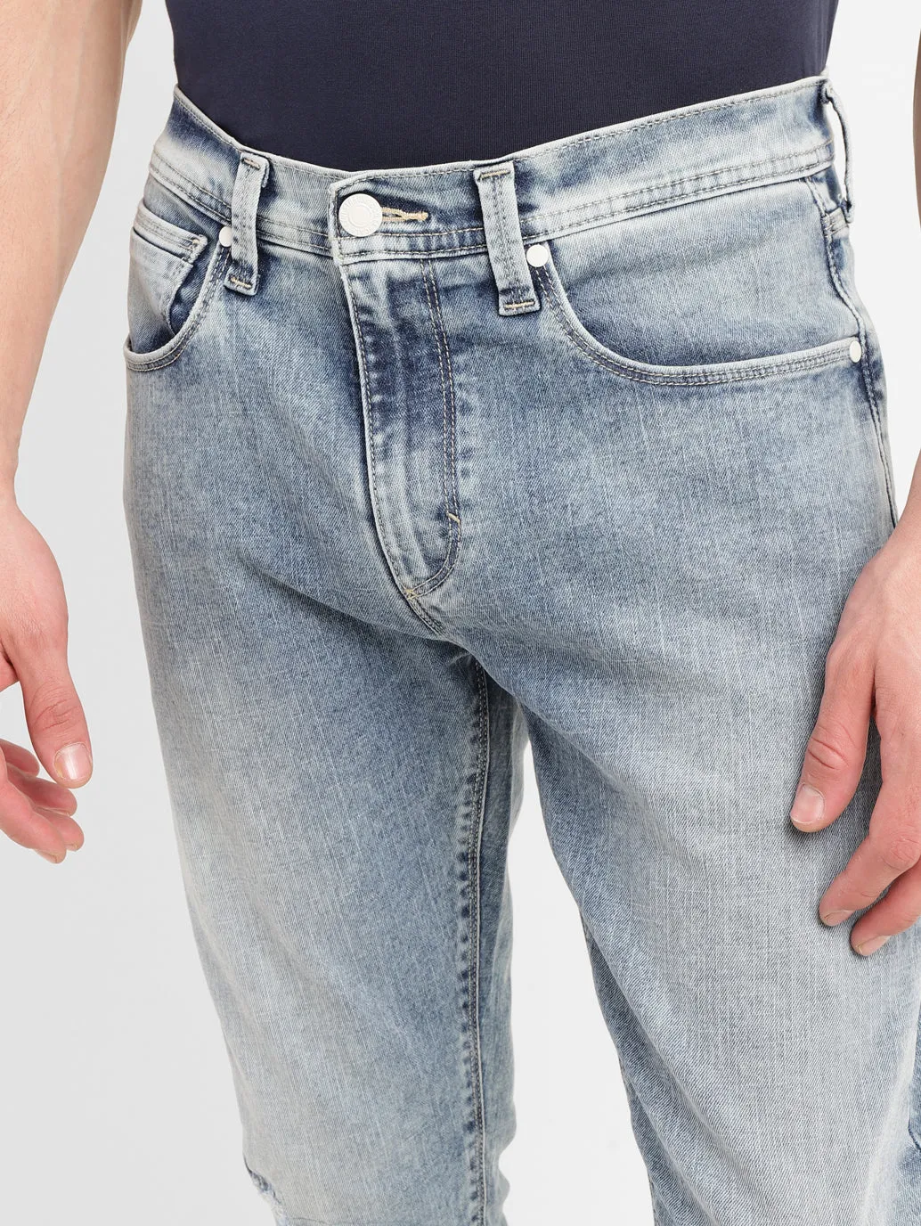 Men's 512 Mid Indigo Slim Tapered Fit Mid Rise Jeans