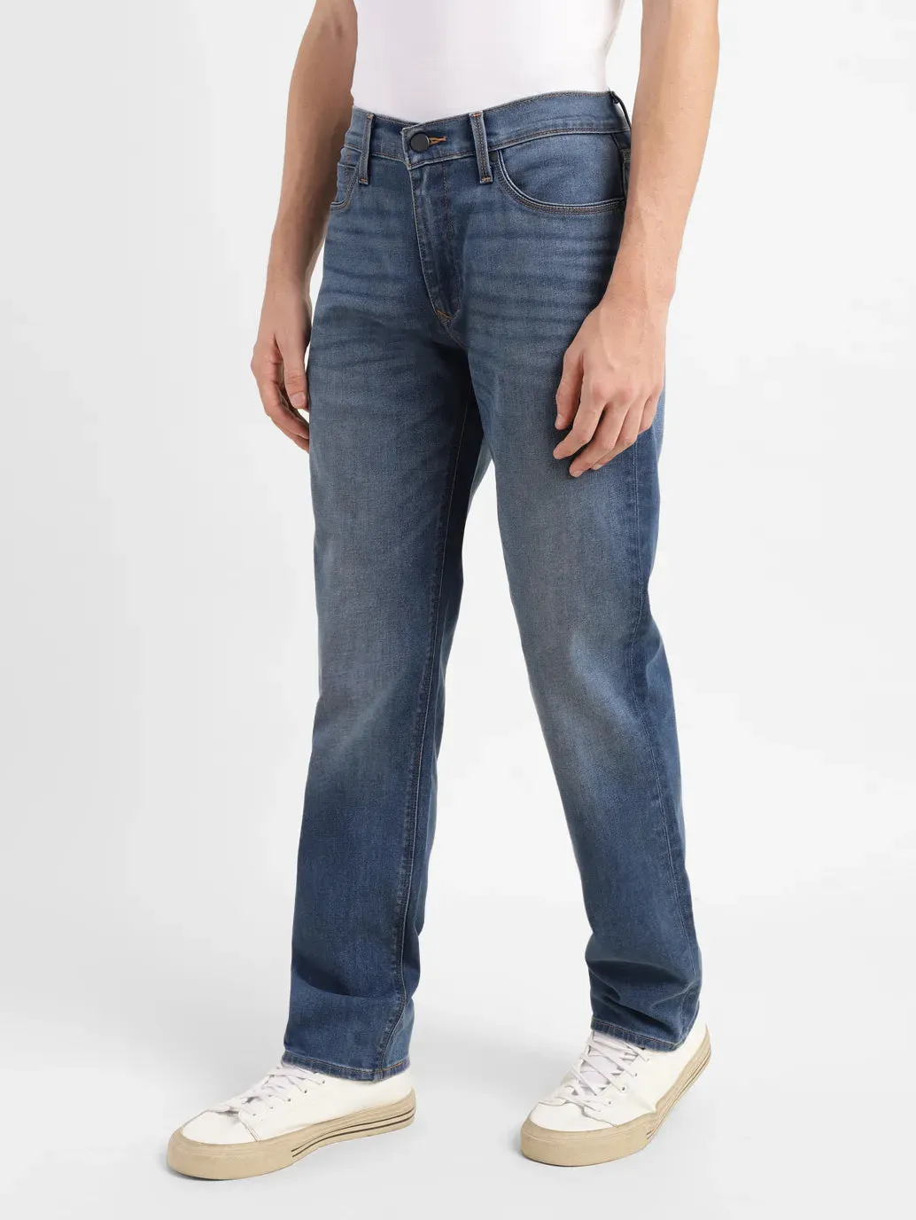 Men's 512 Mid Indigo Slim Tapered Fit Mid Rise Jeans