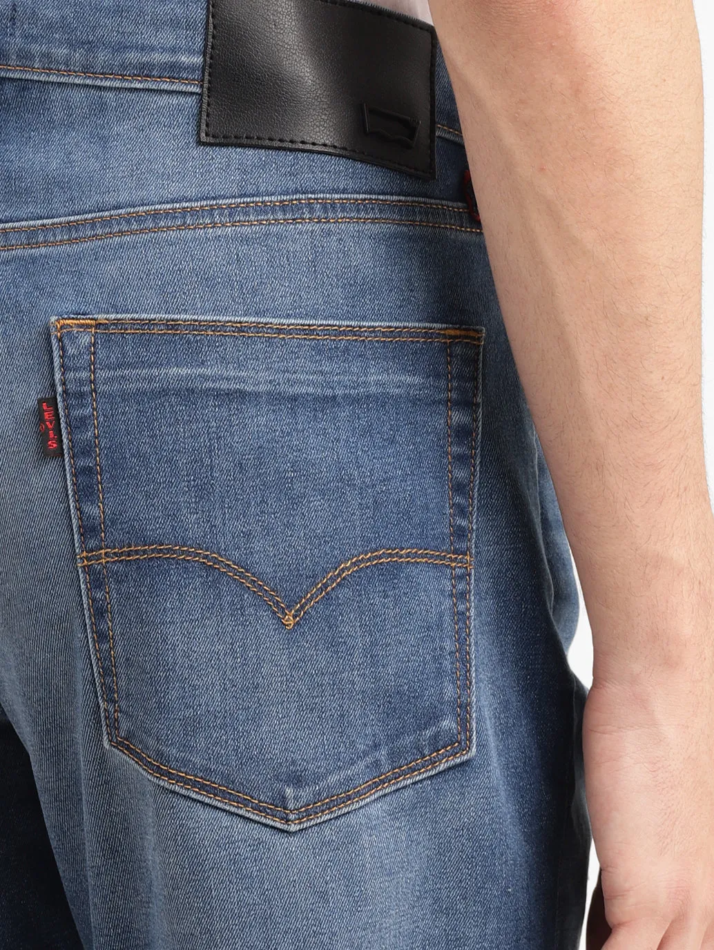 Men's 512 Mid Indigo Slim Tapered Fit Mid Rise Jeans
