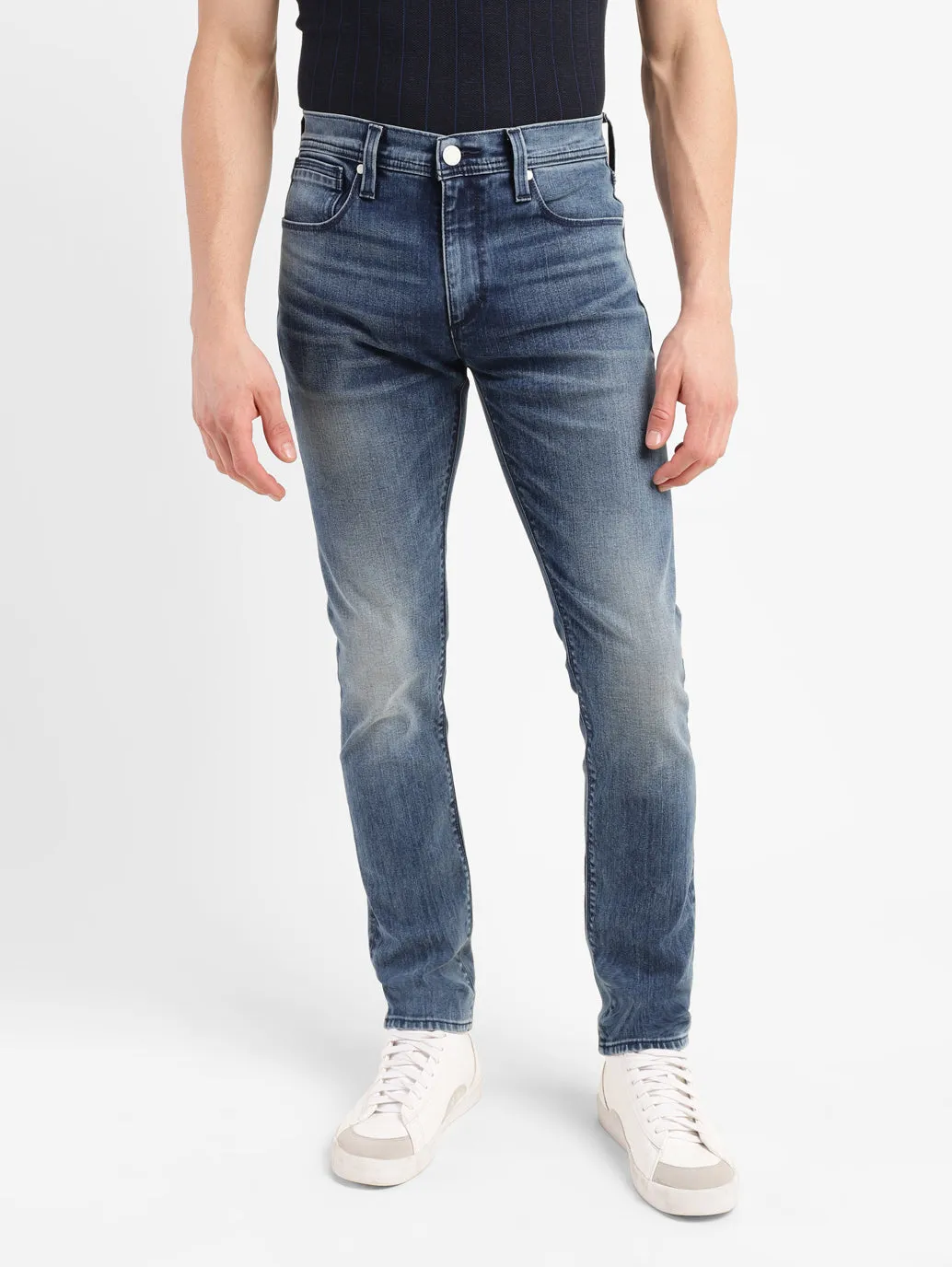 Men's 512 Mid Indigo Slim Tapered Fit Mid Rise Jeans