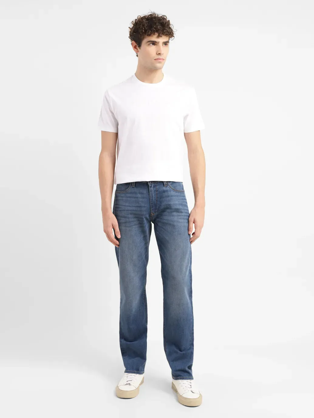 Men's 512 Mid Indigo Slim Tapered Fit Mid Rise Jeans