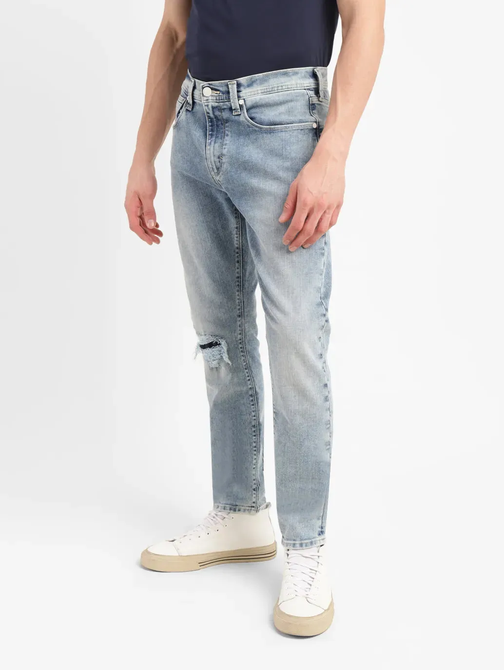 Men's 512 Mid Indigo Slim Tapered Fit Mid Rise Jeans