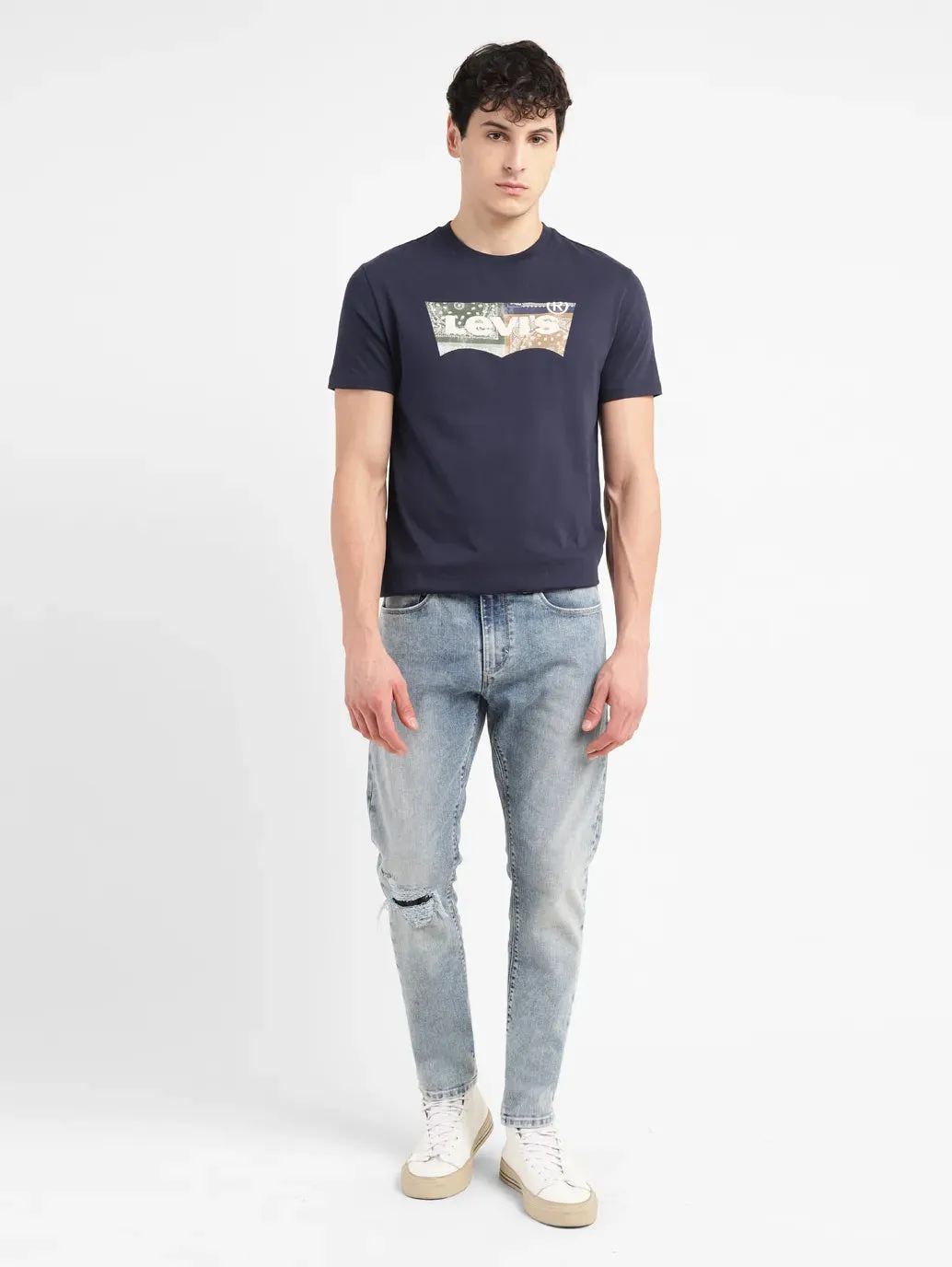 Men's 512 Mid Indigo Slim Tapered Fit Mid Rise Jeans