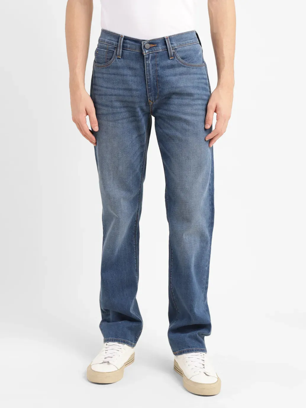 Men's 512 Mid Indigo Slim Tapered Fit Mid Rise Jeans