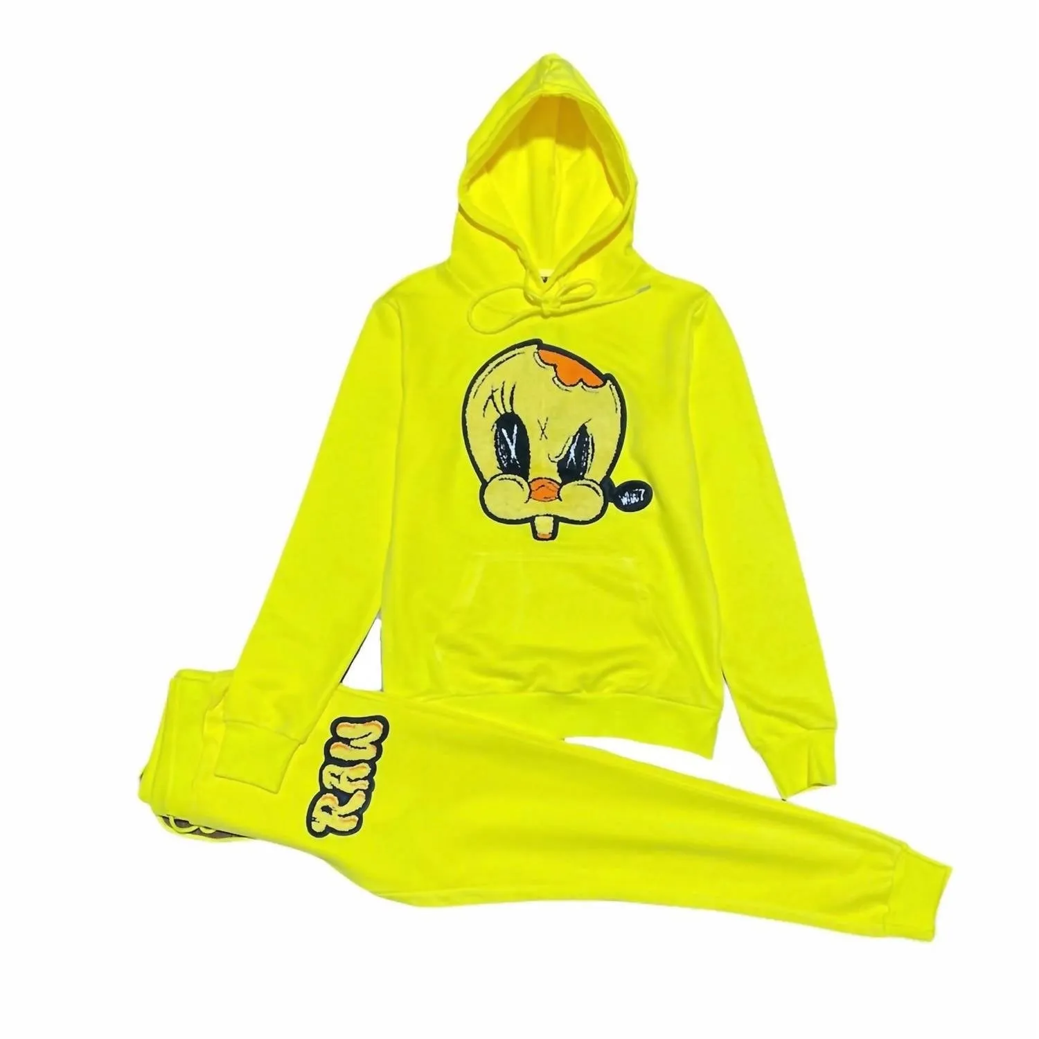 Men's Angry Bird Jogging Set In Yellow