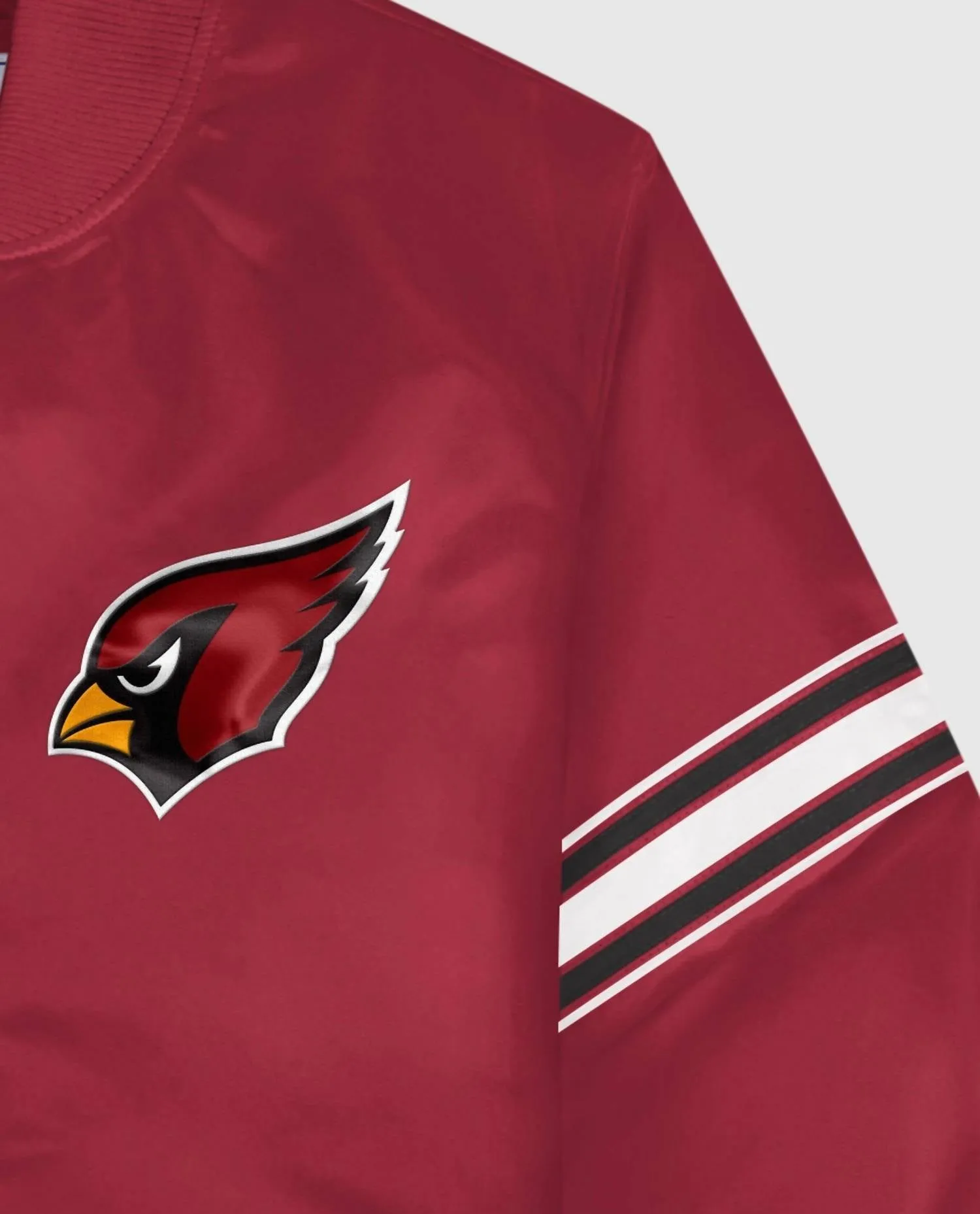 Men's Arizona Cardinals Satin Full-Snap Jacket In Red