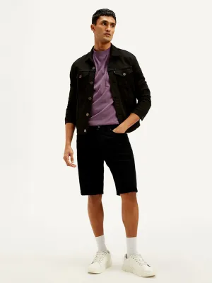 Men's Black Tapered Shorts