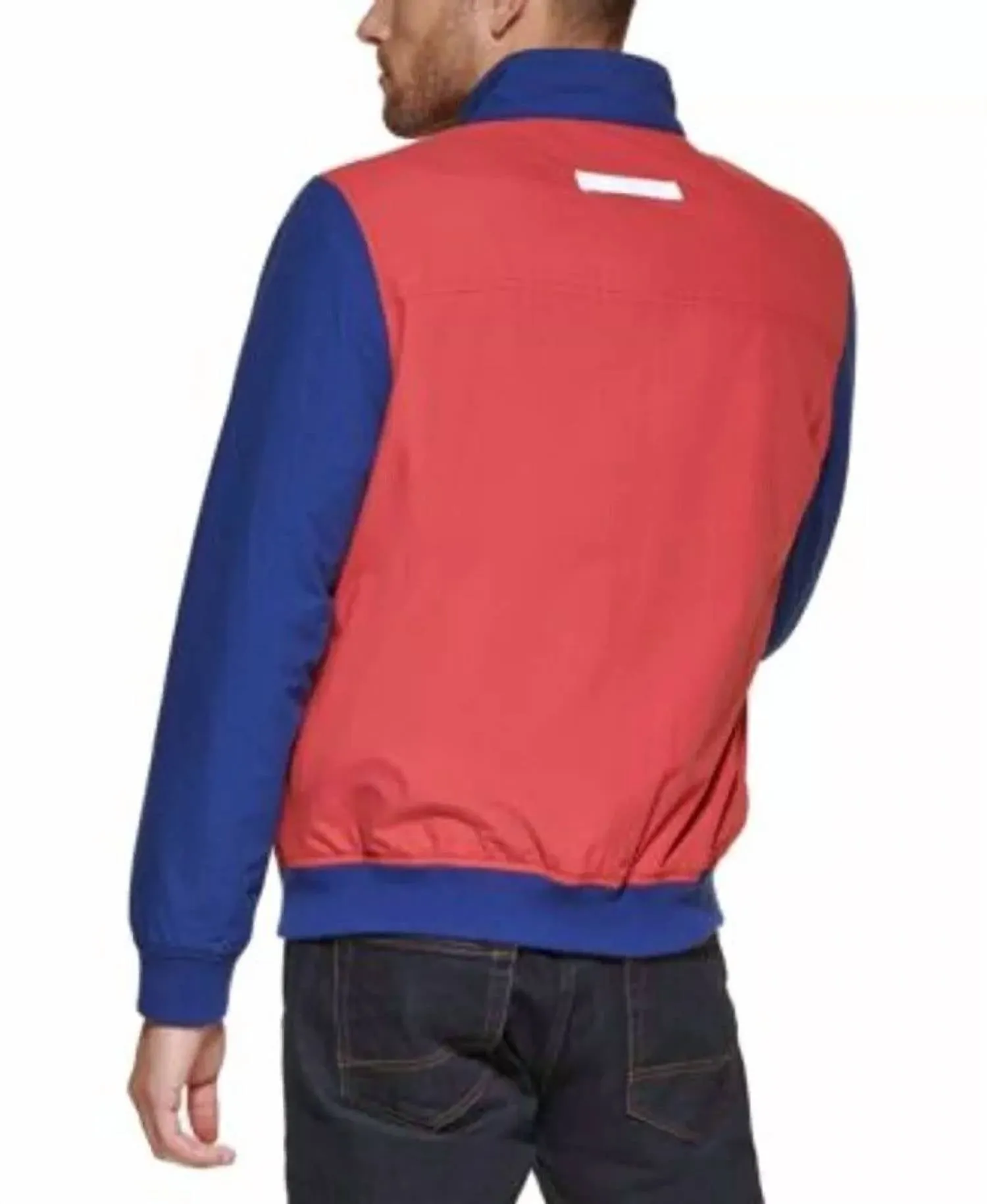 Men's Bomber Jacket In Red, Blue, White