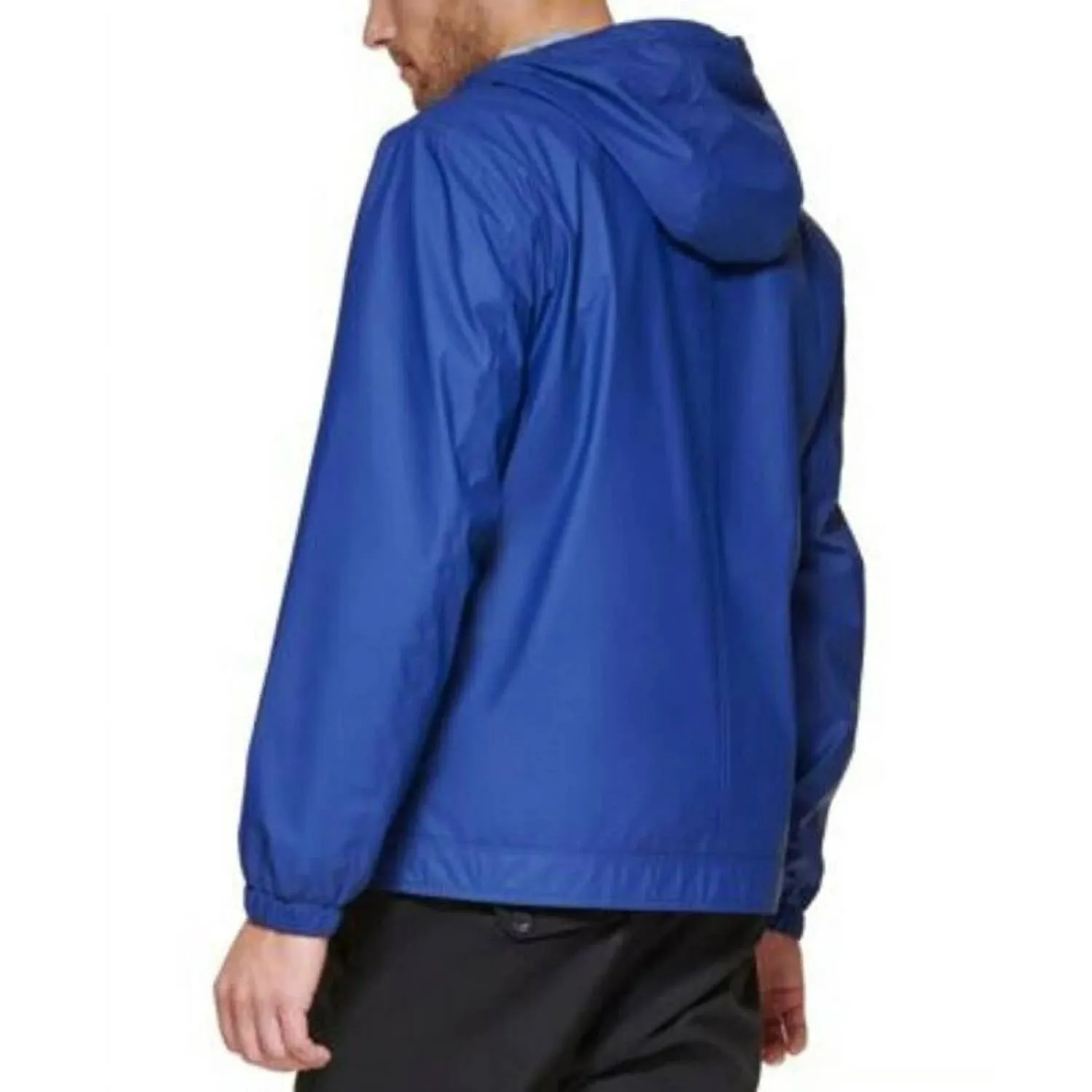 Men's Bomber Jacket With Hoodie In Blue