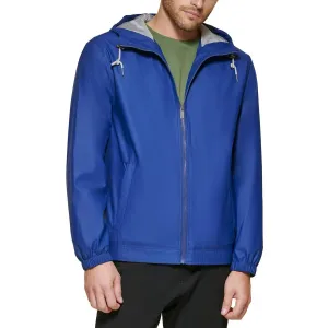 Men's Bomber Jacket With Hoodie In Blue
