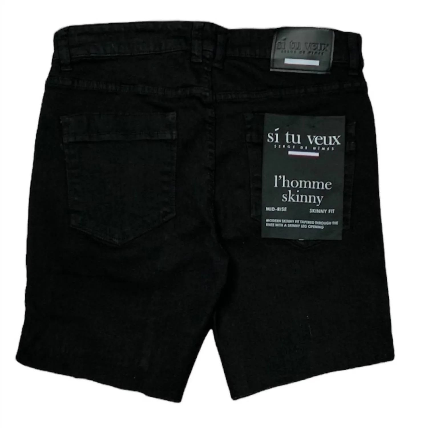 Men's Brutini Cargo Shorts In Jet Black