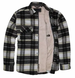 Men's Burke Sherpa Lined Jacket In Black Ice