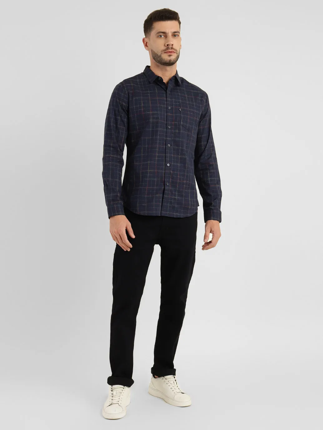 Men's Checkered Slim Fit Shirt