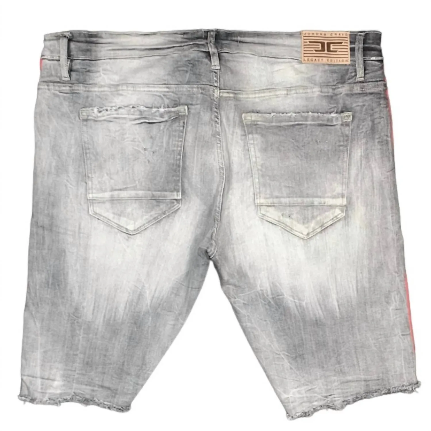 Men's Daytona Striped Denim Short In City Gray