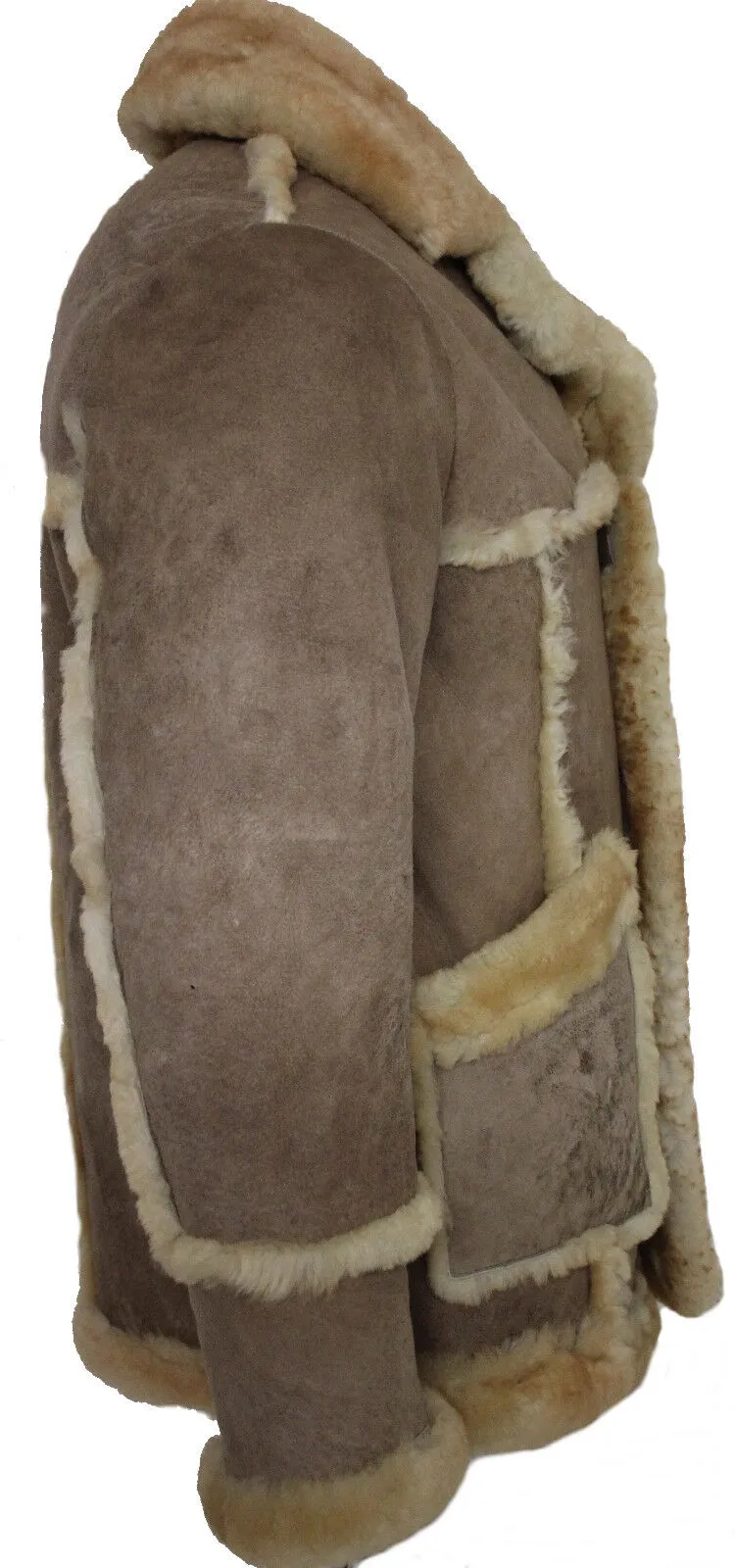 Men's Designer Winter Sheepskin Fur Coat-Zaragoza