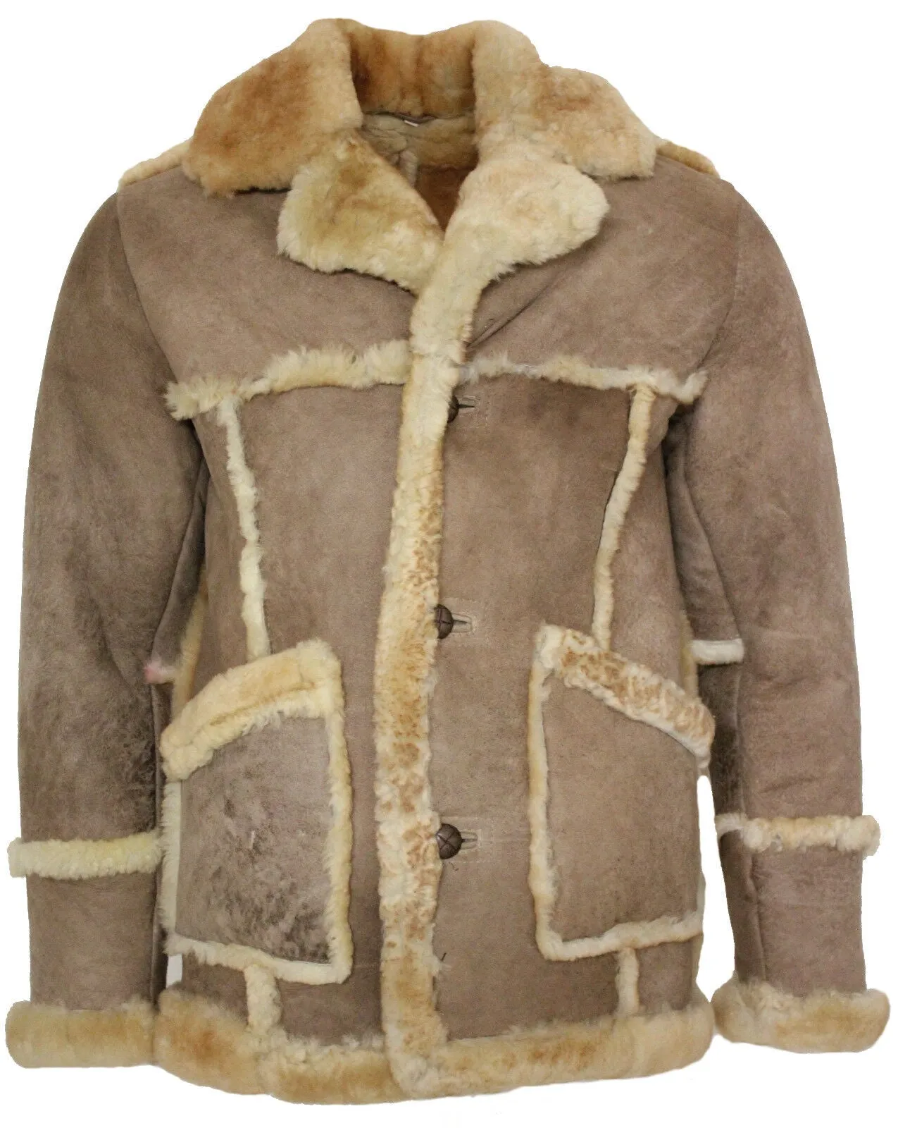 Men's Designer Winter Sheepskin Fur Coat-Zaragoza