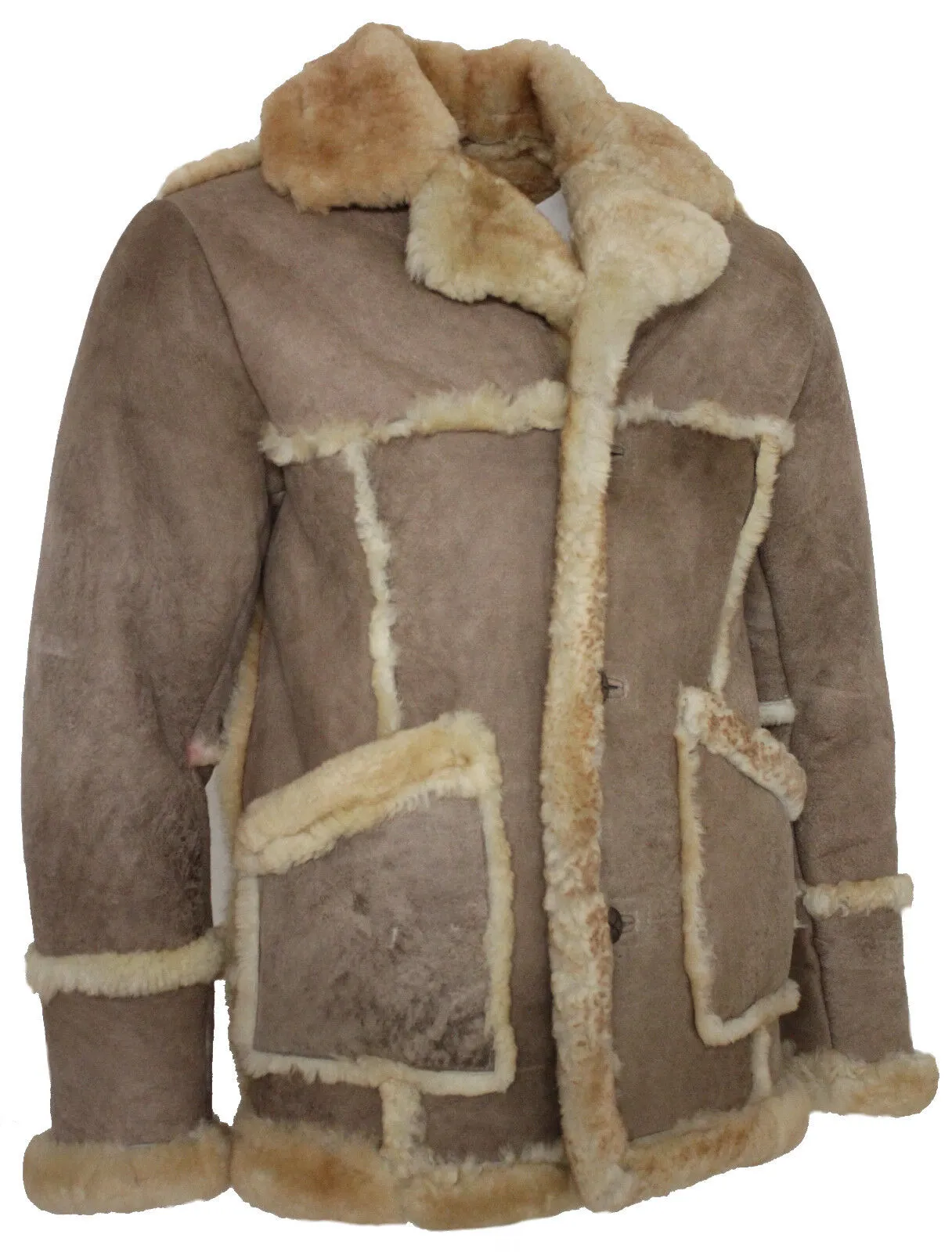 Men's Designer Winter Sheepskin Fur Coat-Zaragoza