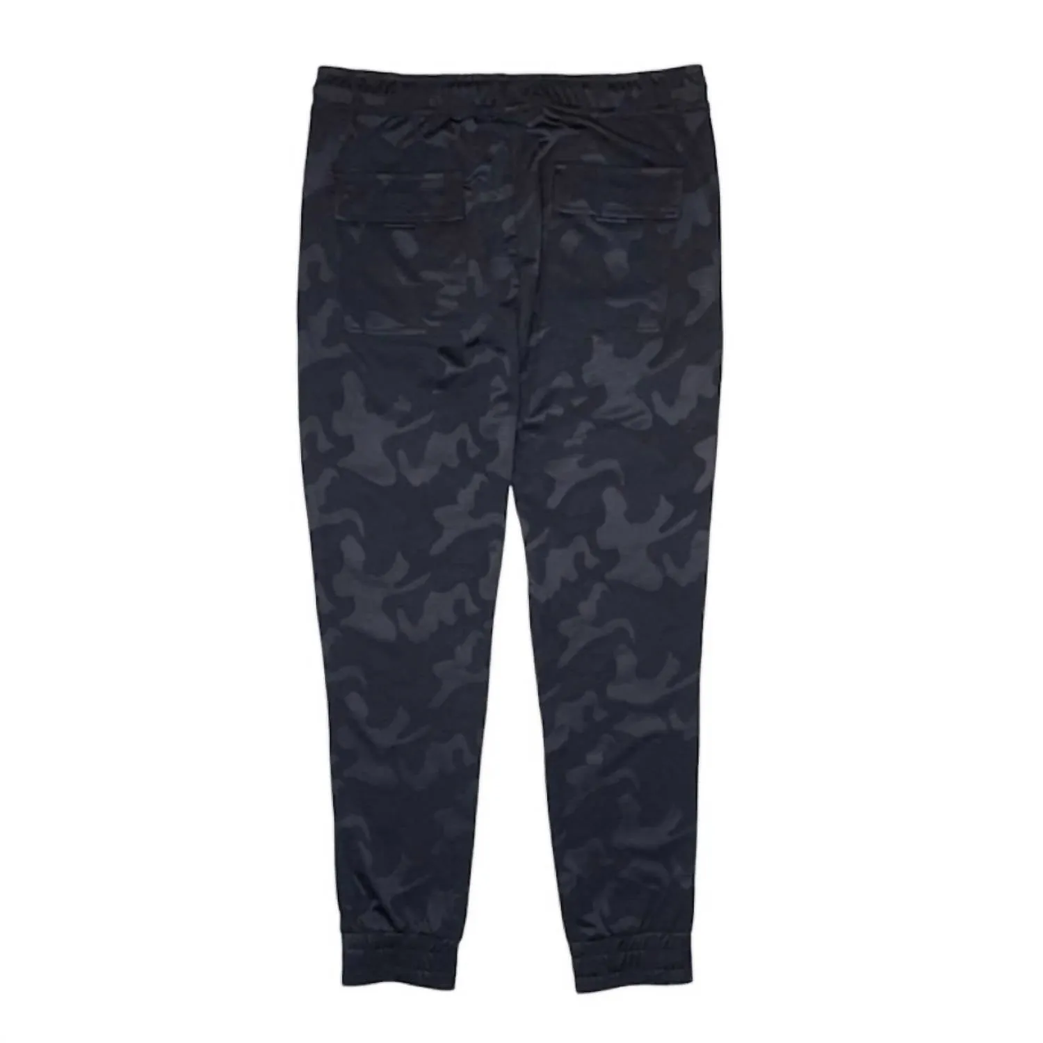 Men's Elastic Drawstring Jogger In Black