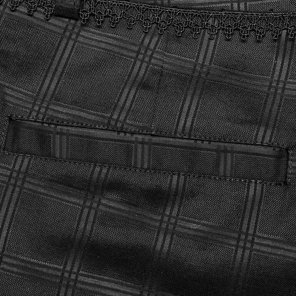 Men's Gothic Beaded Plaid Pants