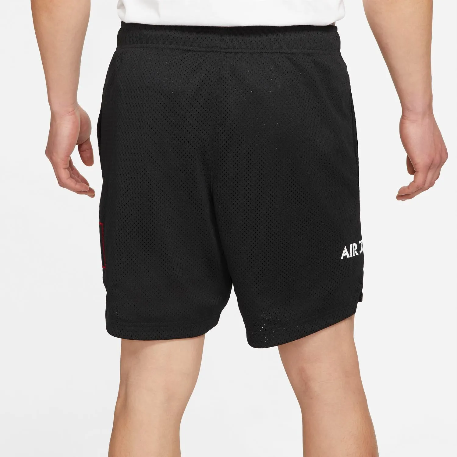 Men's Graphic Basketball Shorts In Black/red