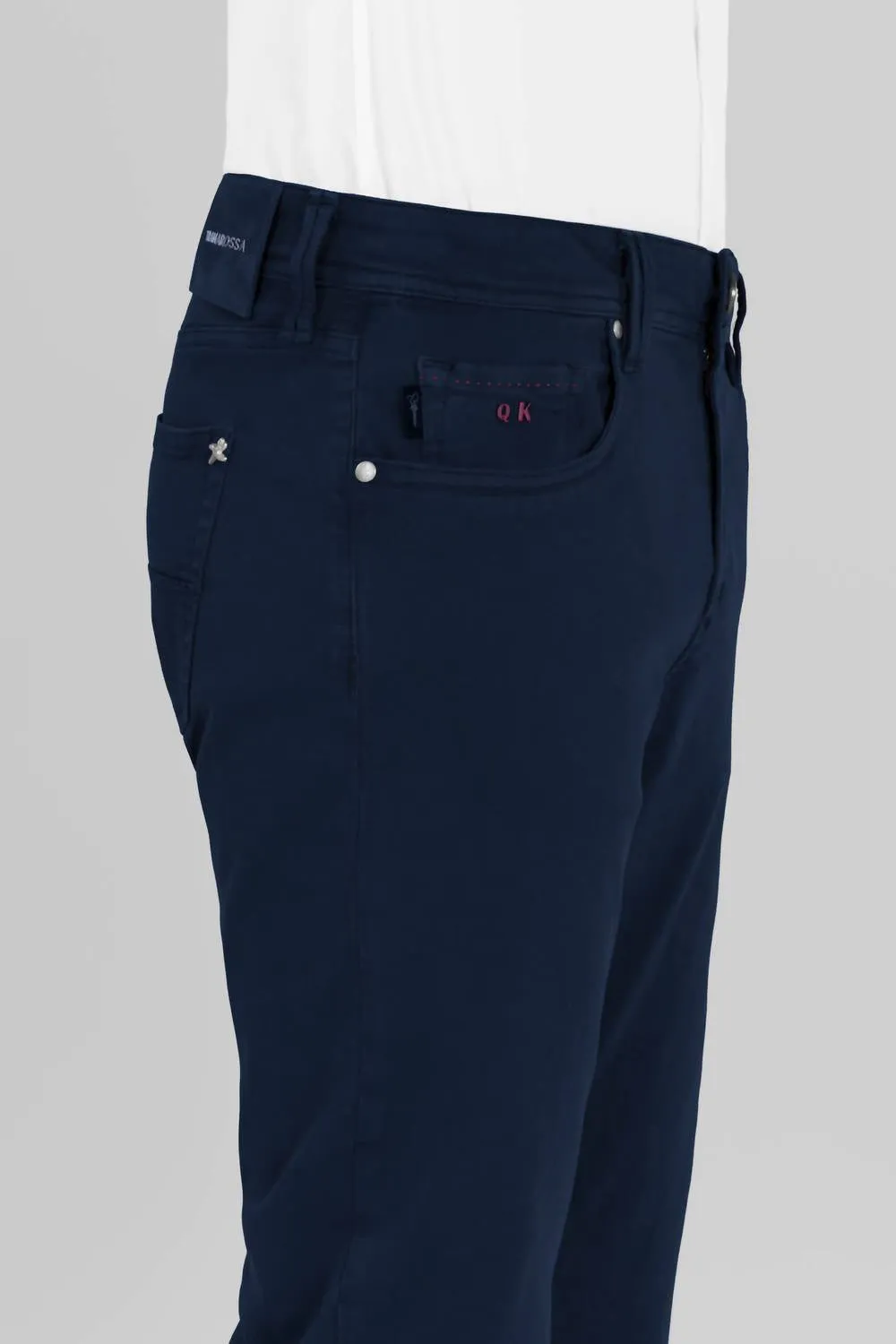 Men's Leonardo Zip Slim Pant In Dark Blue