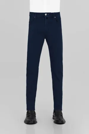 Men's Leonardo Zip Slim Pant In Dark Blue