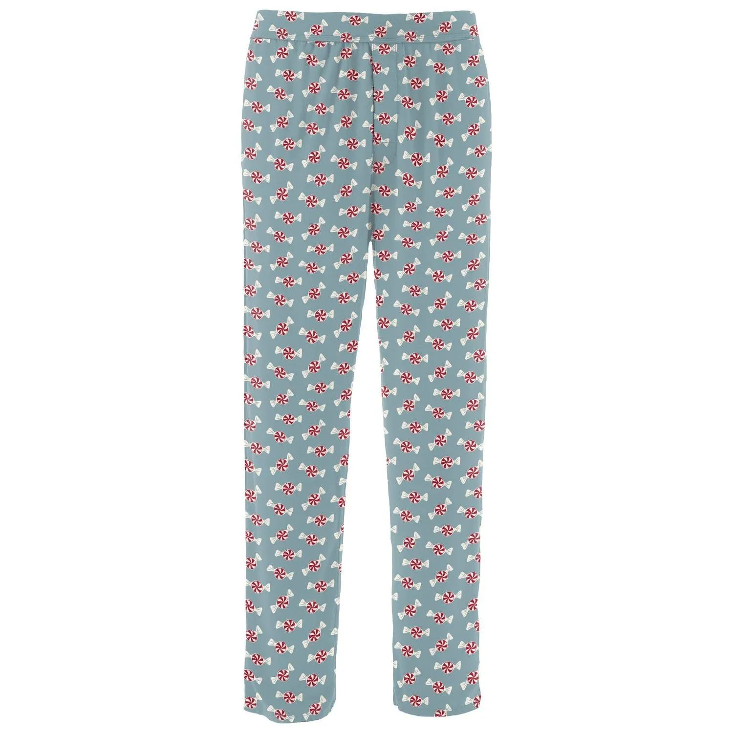 Men's Print Pajama Pants In Stormy Sea Peppermints