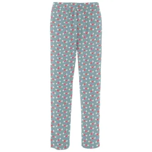 Men's Print Pajama Pants In Stormy Sea Peppermints